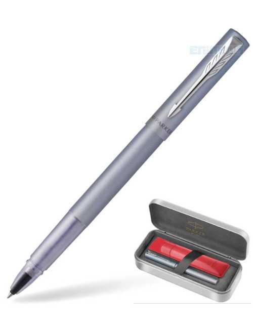 Στυλό Parker Vector XL Rollerball Silver Blue CT Δώρο Μεταλλική Κασετίνα με Θήκη