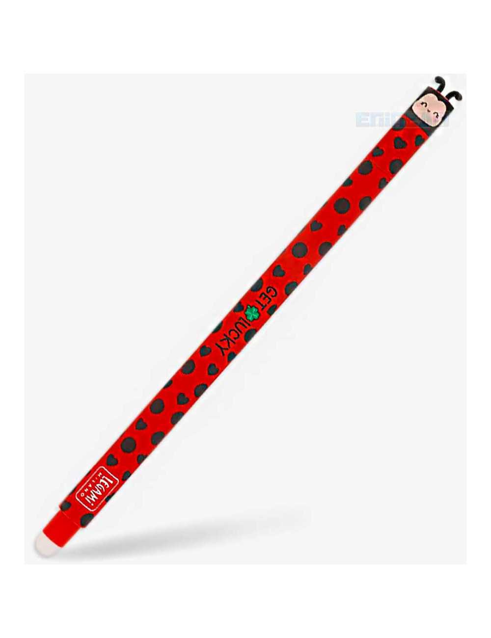 Στυλό Legami Gel Erasable 0.7 Ladybug Κοκκινο