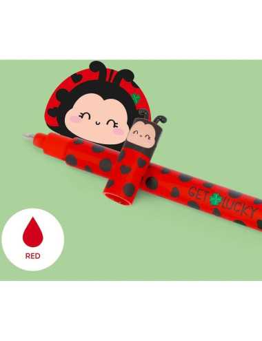 Στυλό Legami Gel Erasable 0.7 Ladybug Κοκκινο