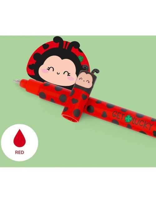 Στυλό Legami Gel Erasable 0.7 Ladybug Κοκκινο