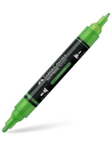Μαρκαδόρος Διπλός Faber Castell Multimark Acrylic 112 Leaf Green