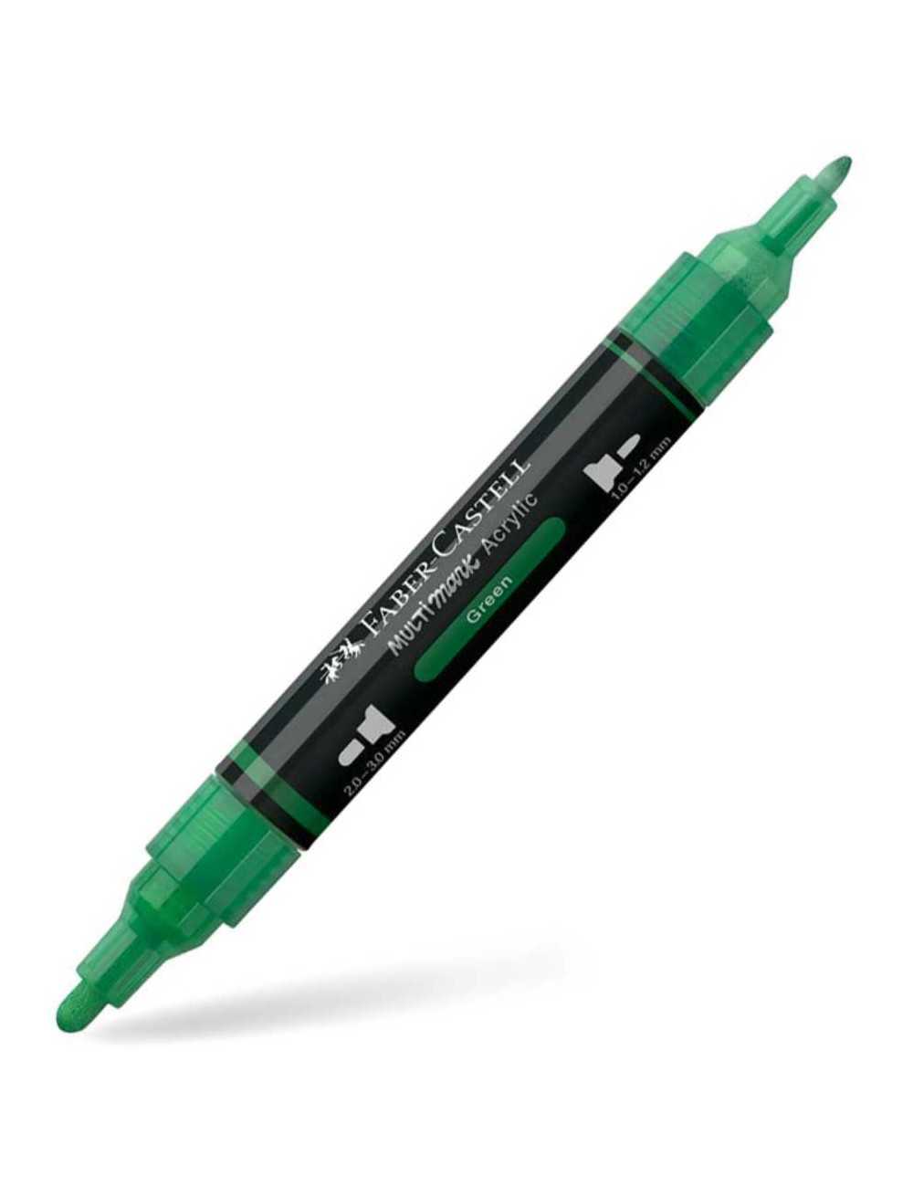 Μαρκαδόρος Διπλός Faber Castell Multimark Acrylic 316 Green