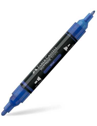 Μαρκαδόρος Διπλός Faber Castell Multimark Acrylic 120 Blue