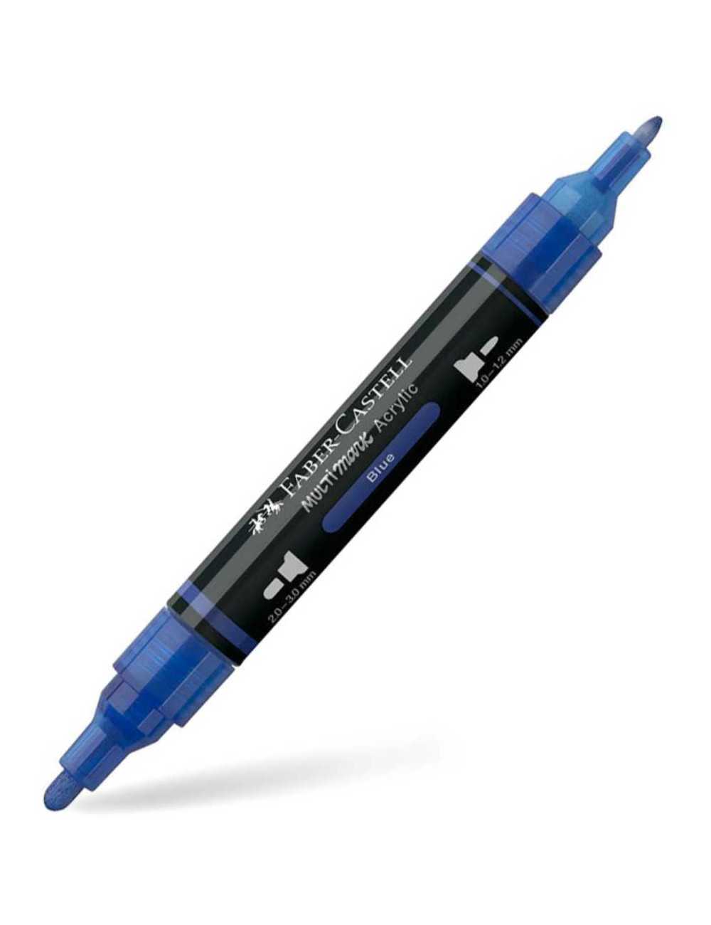 Μαρκαδόρος Διπλός Faber Castell Multimark Acrylic 120 Blue