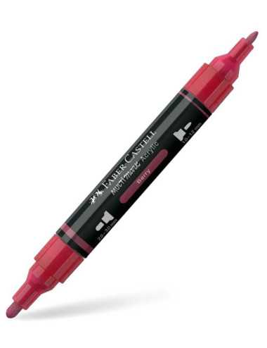 Μαρκαδόρος Διπλός Faber Castell Multimark Acrylic 433 Berry