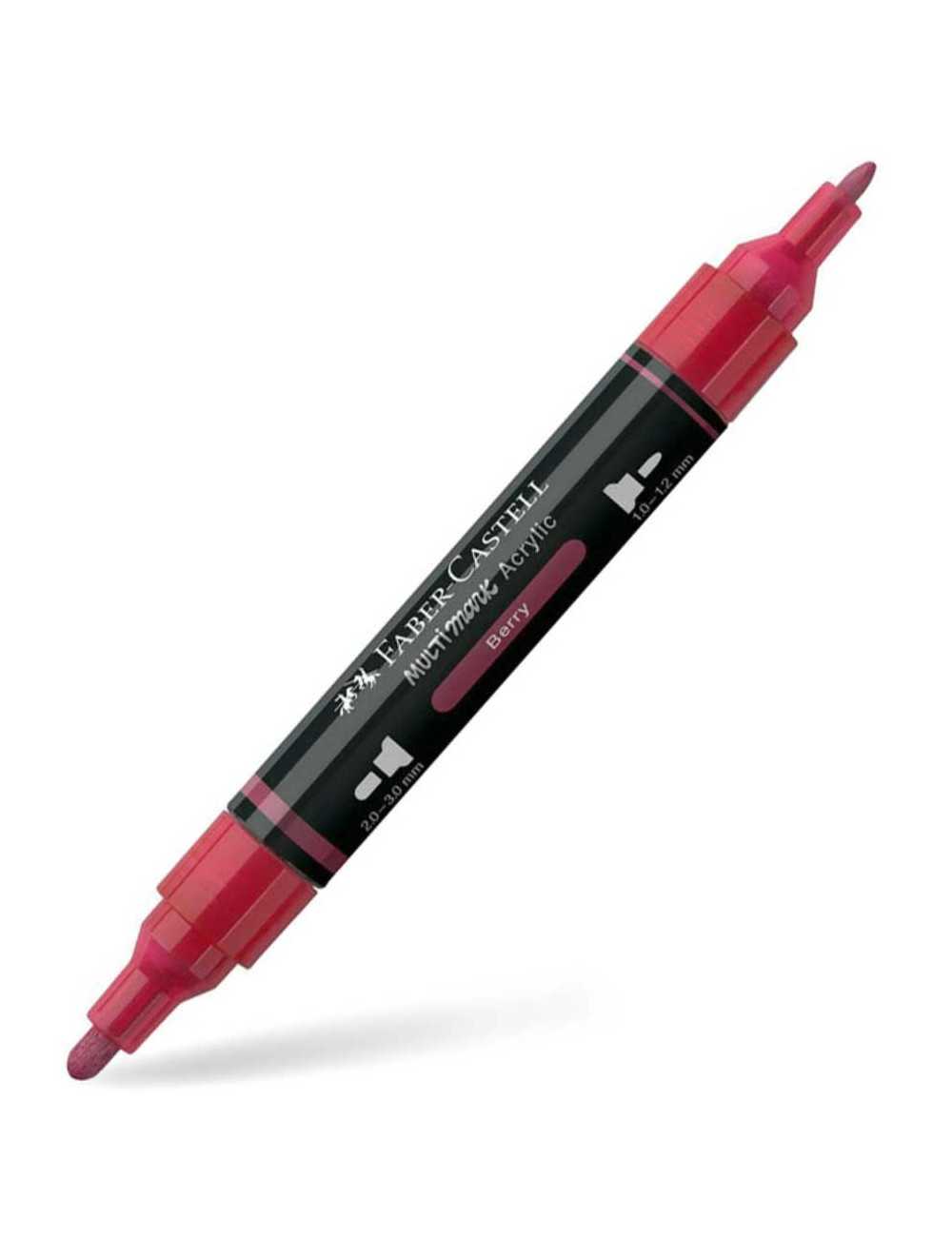 Μαρκαδόρος Διπλός Faber Castell Multimark Acrylic 433 Berry