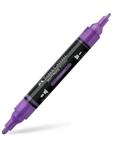 Μαρκαδόρος Διπλός Faber Castell Multimark Acrylic 136 Lavender