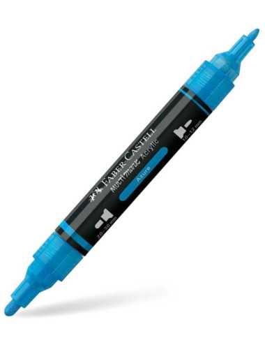 Μαρκαδόρος Διπλός Faber Castell Multimark Acrylic 448 Azure