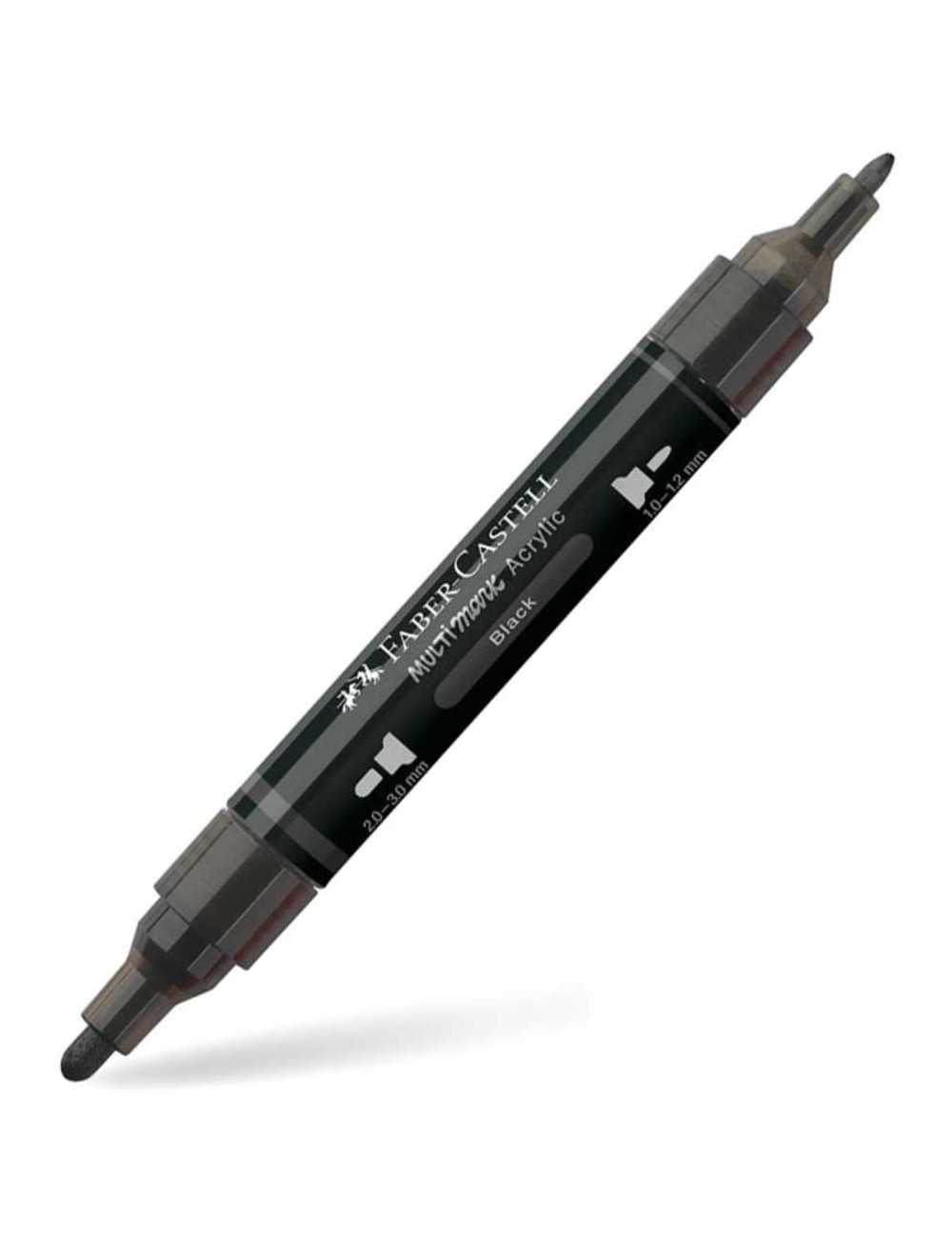 Μαρκαδόρος Διπλός Faber Castell Multimark Acrylic 199 Black