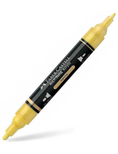 Μαρκαδόρος Διπλός Faber Castell Multimark Acrylic 102 Vanilla
