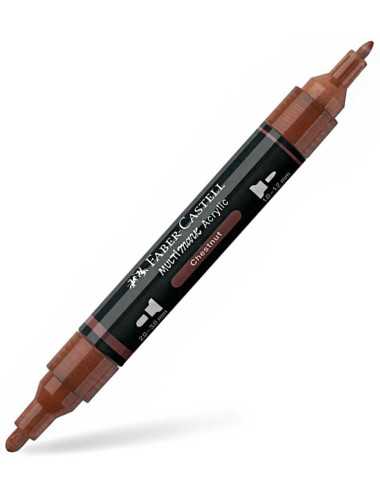 Μαρκαδόρος Διπλός Faber Castell Multimark Acrylic 378 Chestnut