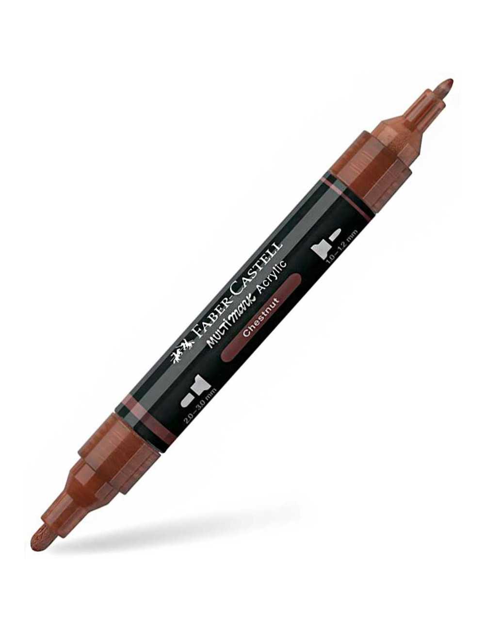 Μαρκαδόρος Διπλός Faber Castell Multimark Acrylic 378 Chestnut
