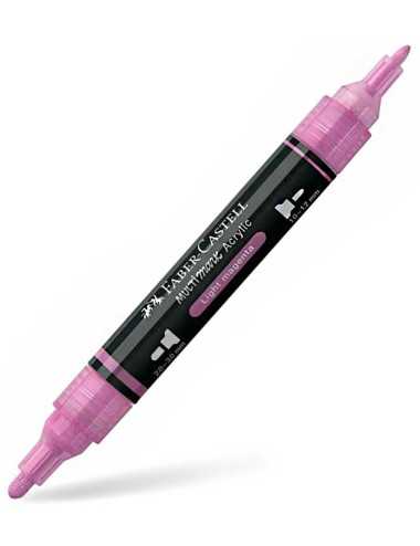 Μαρκαδόρος Διπλός Faber Castell Multimark Acrylic 119 Light Magenta