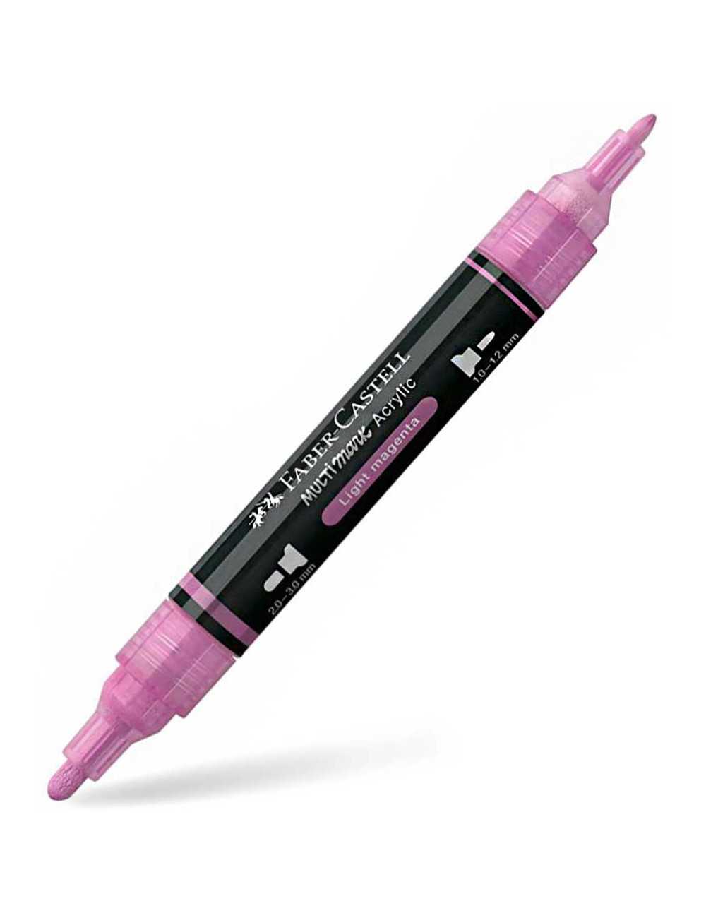 Μαρκαδόρος Διπλός Faber Castell Multimark Acrylic 119 Light Magenta