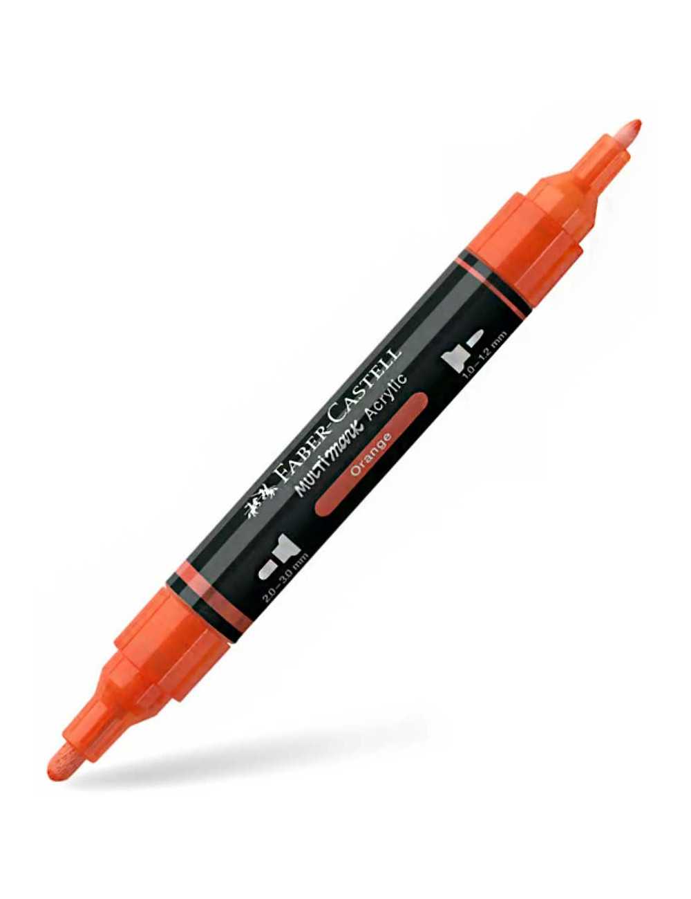 Μαρκαδόρος Διπλός Faber Castell Multimark Acrylic 115 Orange