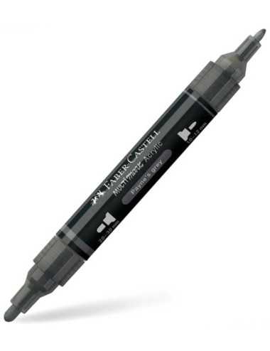 Μαρκαδόρος Διπλός Faber Castell Multimark Acrylic 181 Paynes Grey