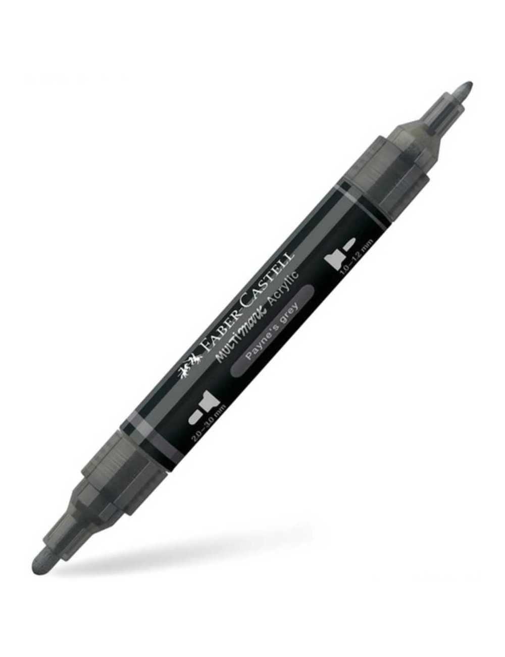 Μαρκαδόρος Διπλός Faber Castell Multimark Acrylic 181 Paynes Grey