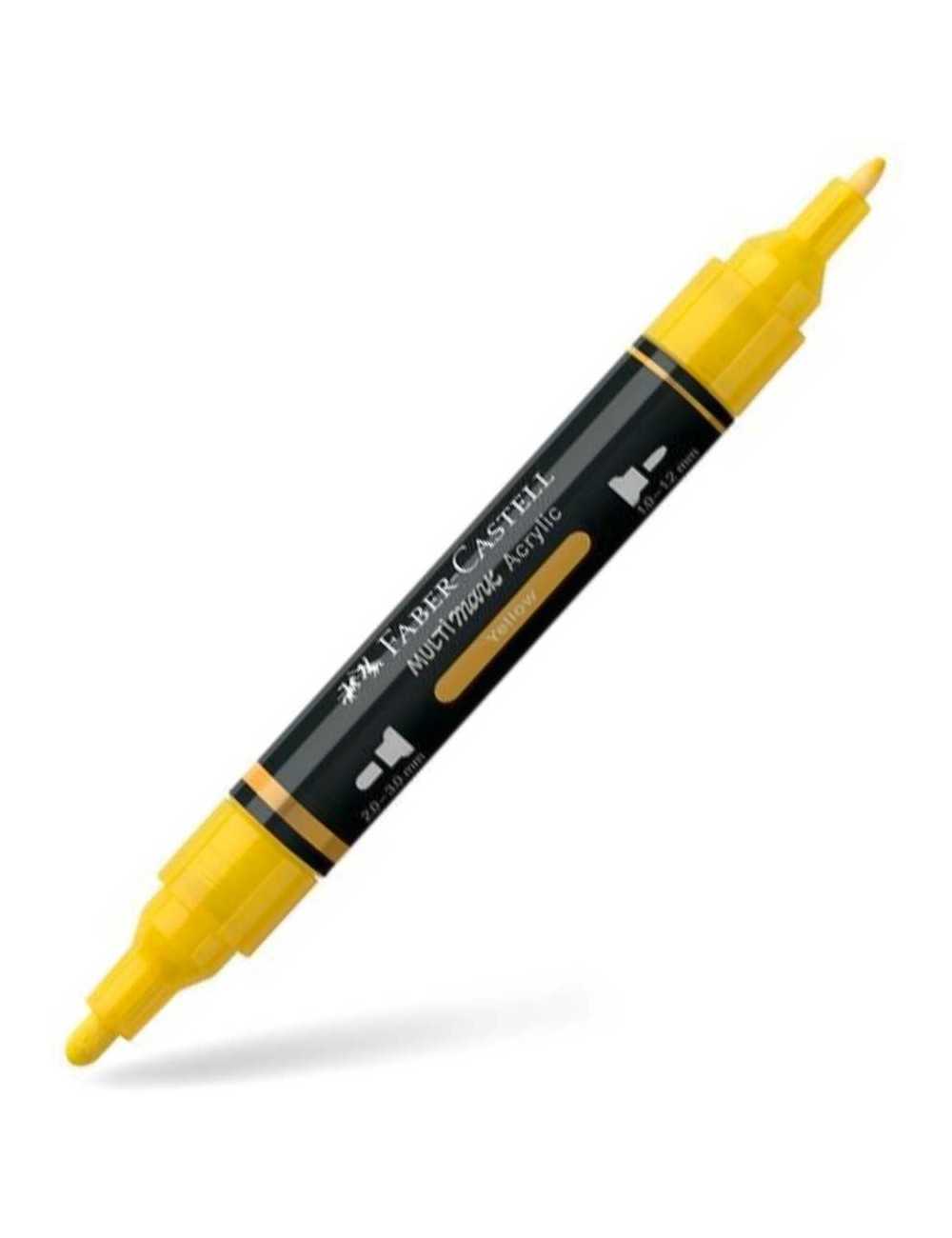 Μαρκαδόρος Διπλός Faber Castell Multimark Acrylic 108 Yellow