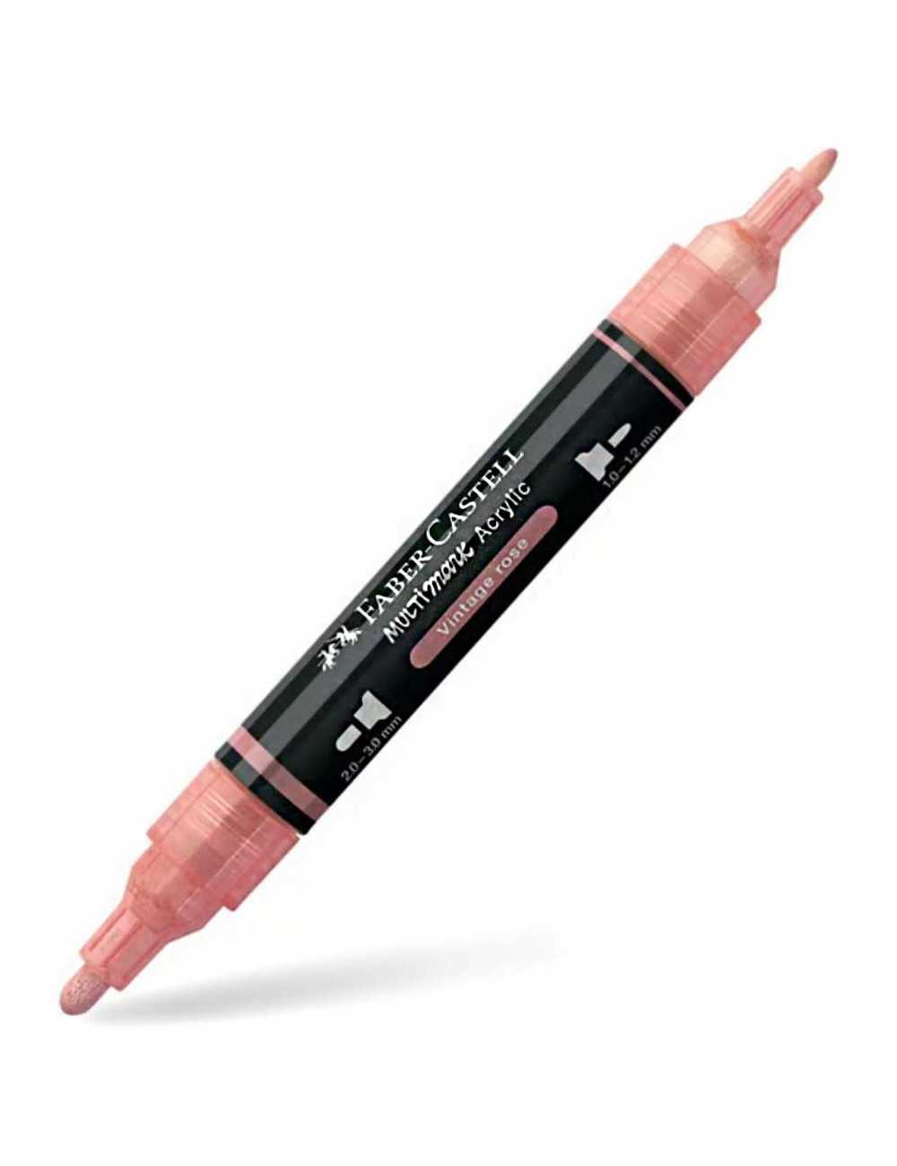 Μαρκαδόρος Διπλός Faber Castell Multimark Acrylic 304 Vintage Rose