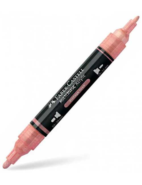 Μαρκαδόρος Διπλός Faber Castell Multimark Acrylic 304 Vintage Rose