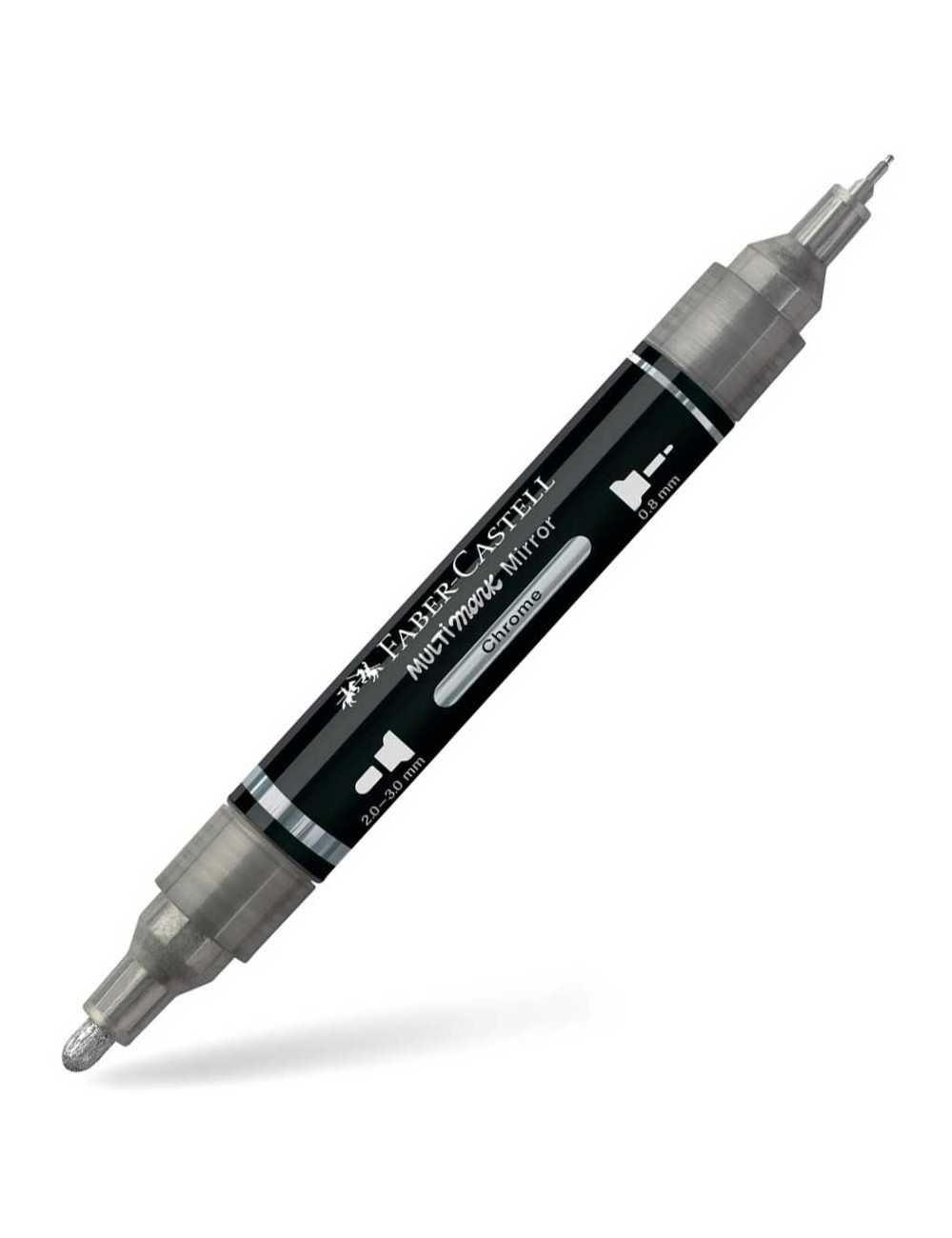 Μαρκαδόρος Διπλός Faber Castell Multimark Acrylic 249 Chrome