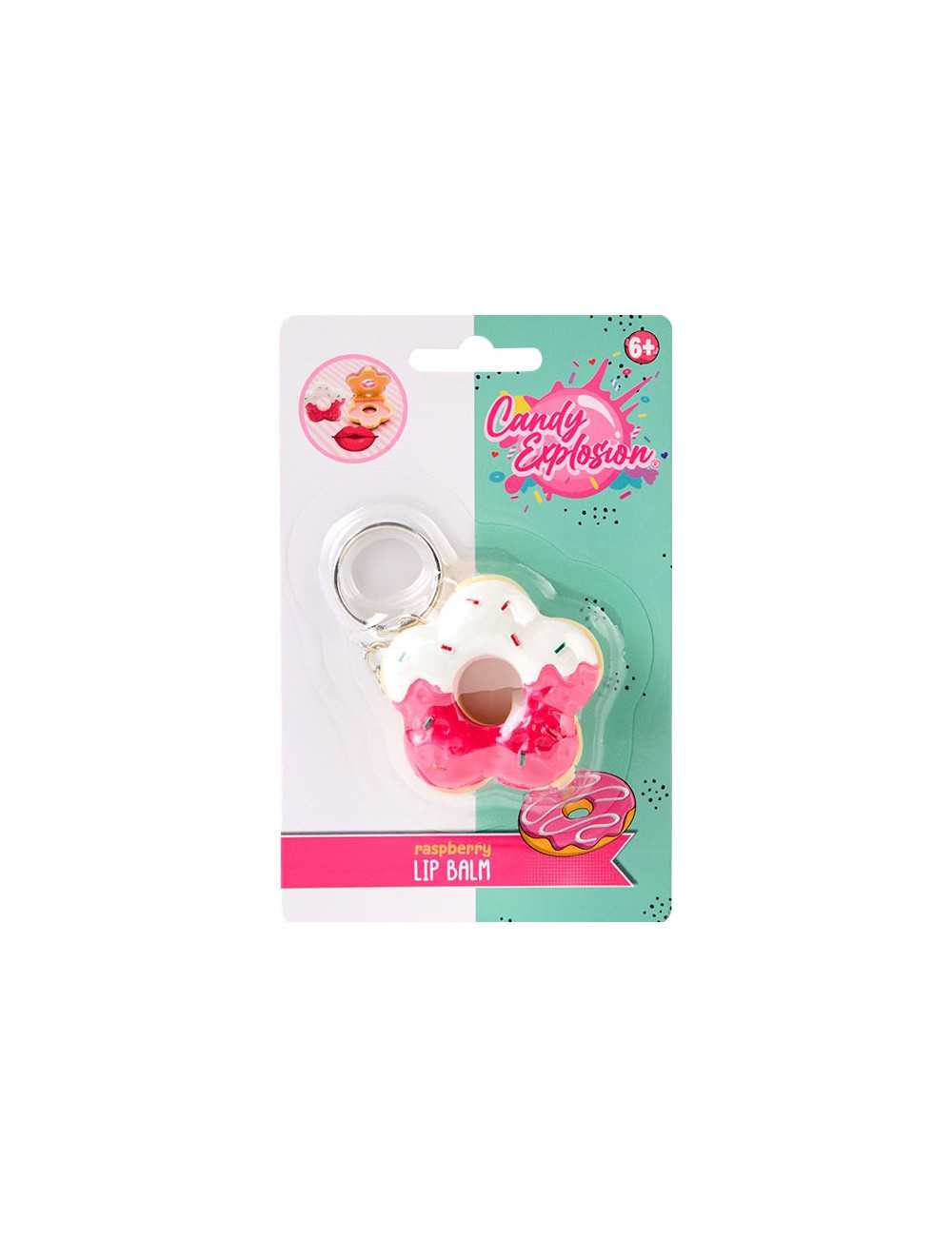 Lip Balm Μπρελόκ Create it Explosion Donut Raspberry