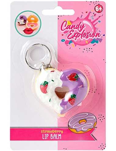 Lip Balm Μπρελόκ Create it Explosion Donut Strawberry