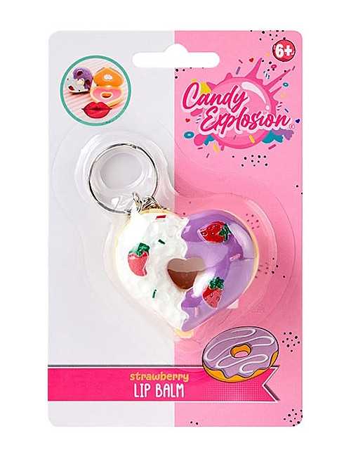 Lip Balm Μπρελόκ Create it Explosion Donut Strawberry