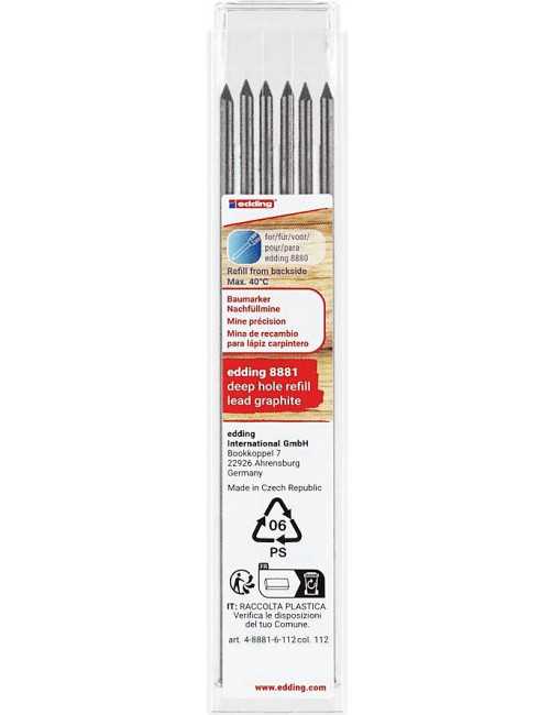 Μύτες edding 2.8mm HB Γραφίτη 6τ