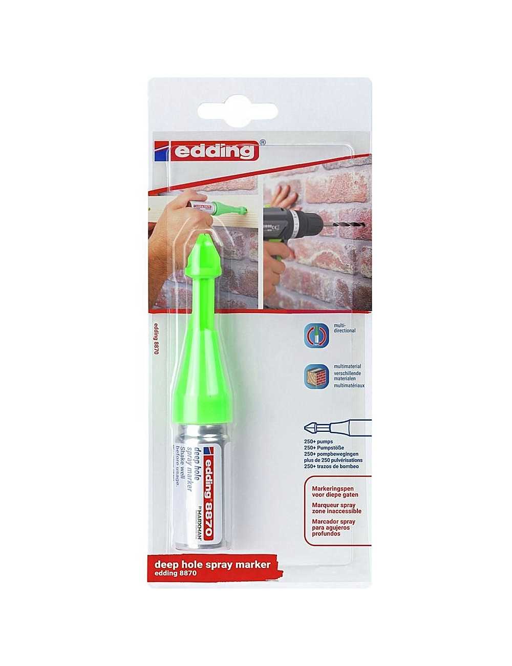 Μαρκαδόρος Edding 8870 Deep Hole Spray Πράσινο