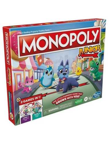 Επιτραπέζιο Hasbro Monopoly Junior Square 2 in 1