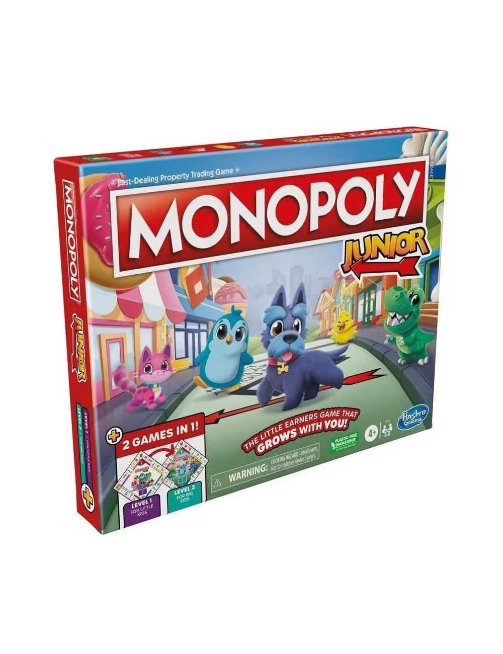 Επιτραπέζιο Hasbro Monopoly Junior Square 2 in 1