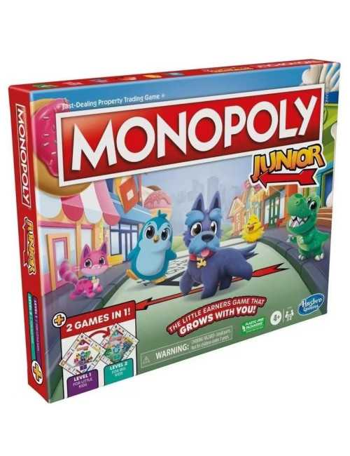 Επιτραπέζιο Hasbro Monopoly Junior Square 2 in 1