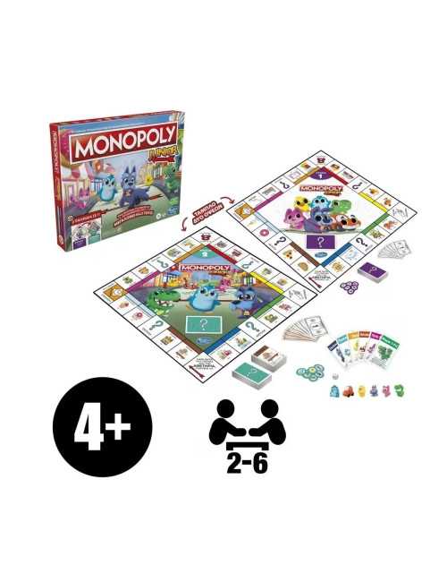 Επιτραπέζιο Hasbro Monopoly Junior Square 2 in 1