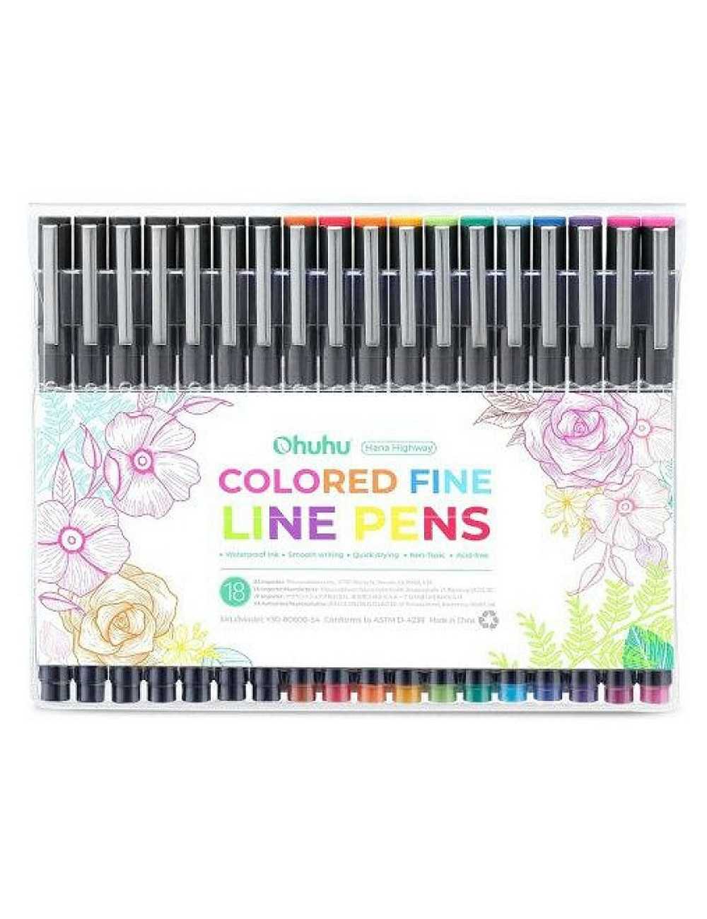 Μαρκαδόροι Ohuhu 24χρ Fineliners Σχεδίου Χρωματιστά