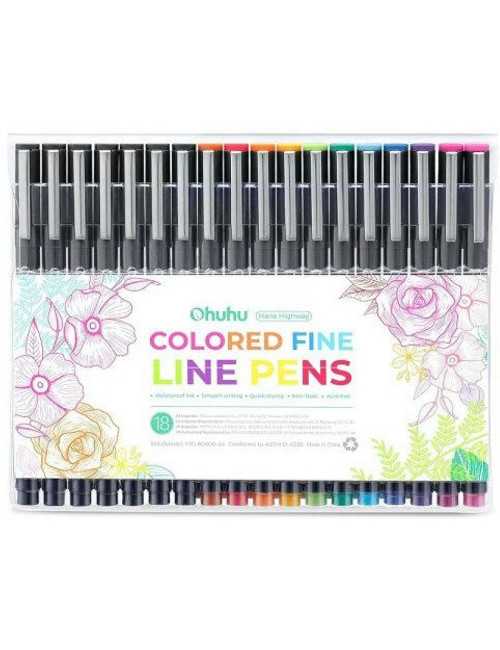 Μαρκαδόροι Ohuhu 24χρ Fineliners Σχεδίου Χρωματιστά