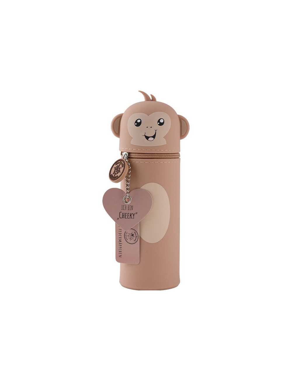 Κασετίνα Μολυβοθήκη Σιλικόνης Lulubug Monkey Cheeky