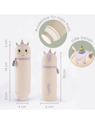 Κασετίνα Μολυβοθήκη Σιλικόνης Lulubug Unicorn Fairy