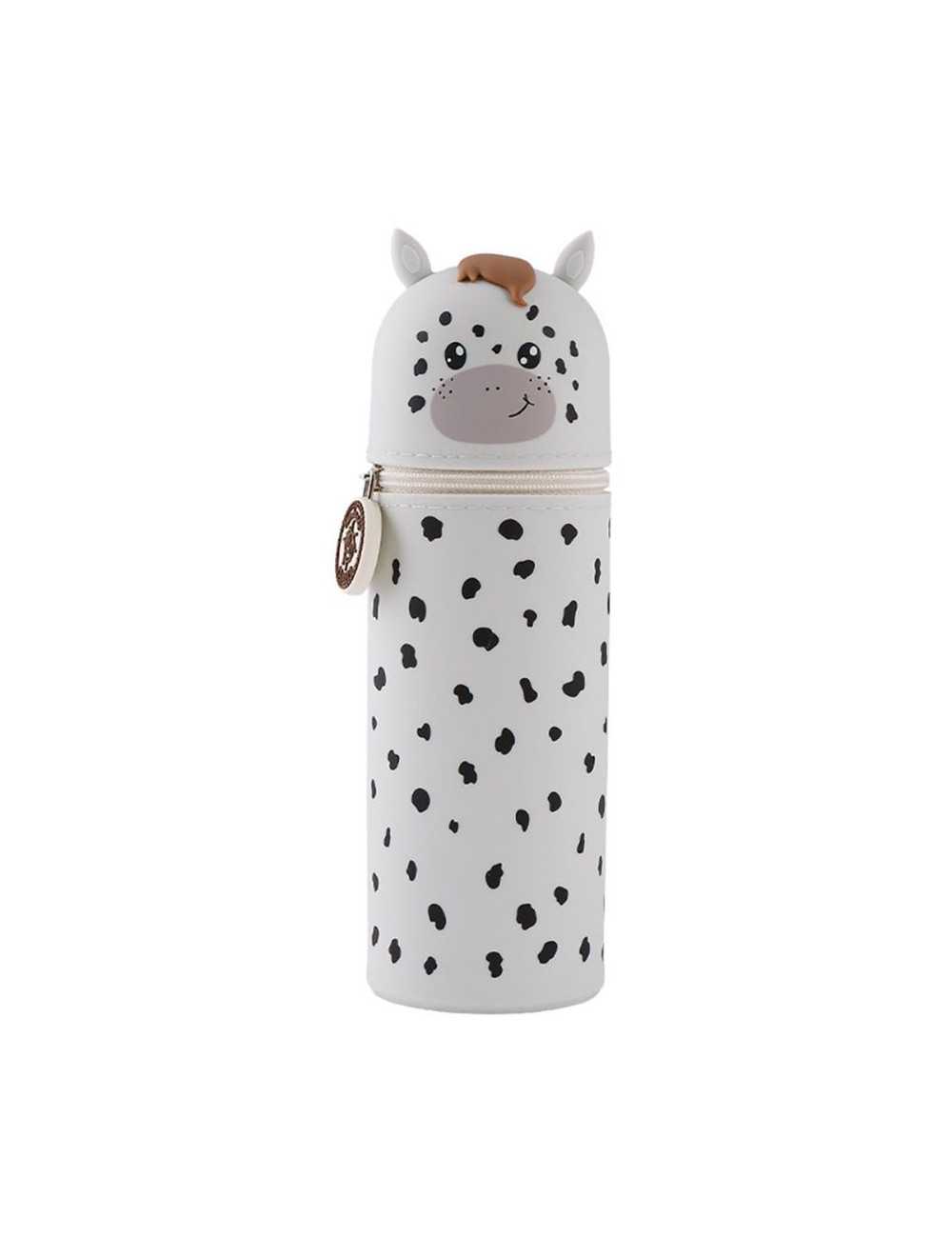 Κασετίνα Μολυβοθήκη Σιλικόνης Lulubug Dapple Gray Horse Flecky