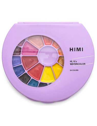Νερομπογιές Υγρες Himi 24χ Watercolour Purple Case
