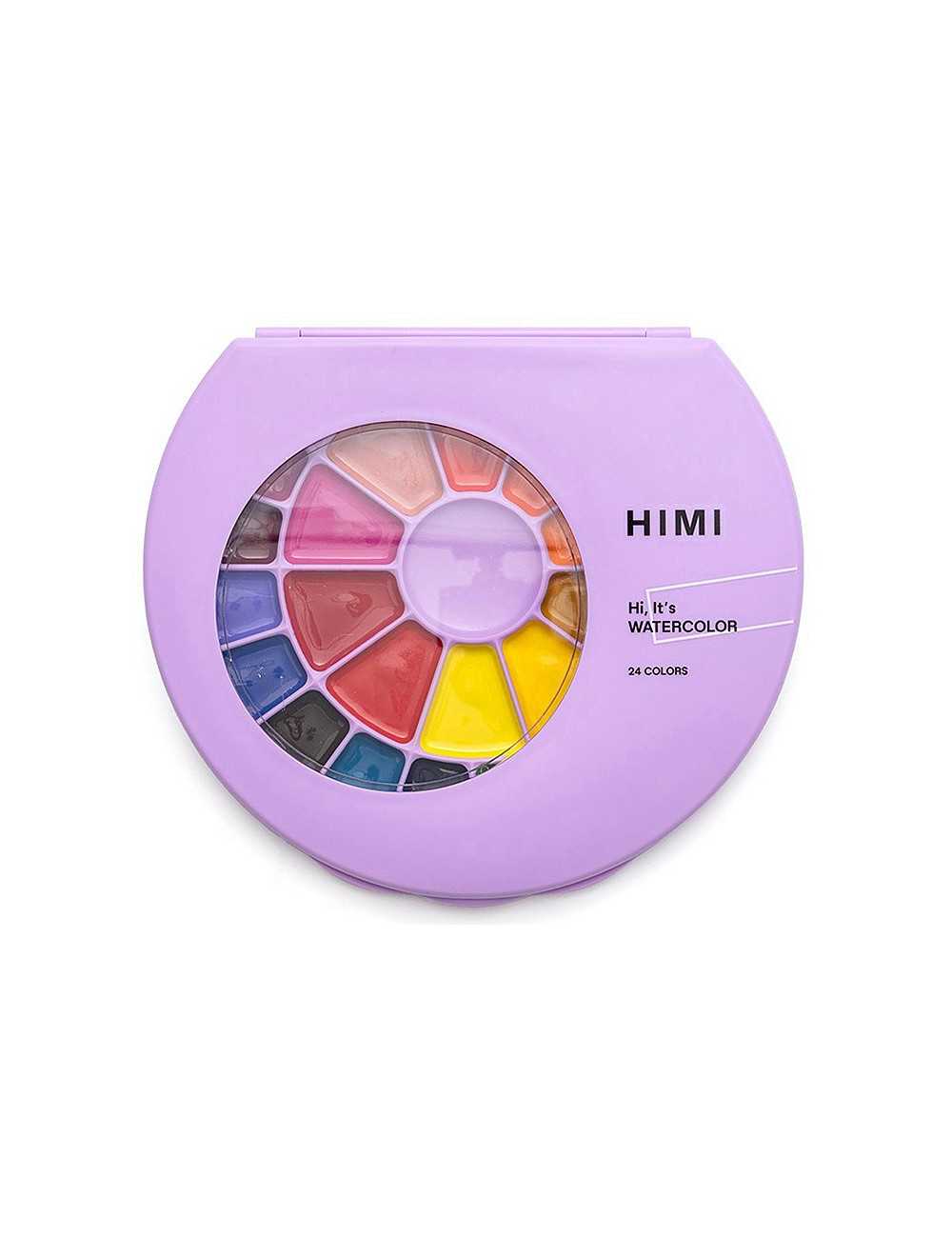 Νερομπογιές Υγρες Himi 24χ Watercolour Purple Case