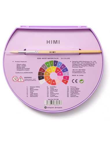 Νερομπογιές Υγρες Himi 24χ Watercolour Purple Case