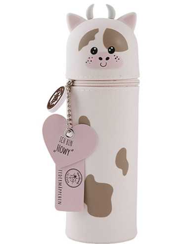 Κασετίνα Μολυβοθήκη Σιλικόνης Lulubug Cow Howy