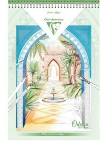 Μπλοκ ζωγραφικής Clairefontaine Odelia Garden A4 20 φύλλα