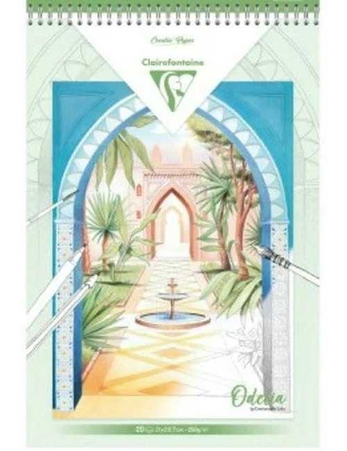 Μπλοκ ζωγραφικής Clairefontaine Odelia Garden A4 20 φύλλα