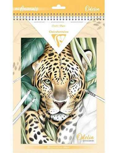 Μπλοκ ζωγραφικής Clairefontaine Odelia Animals A4 20 φύλλα