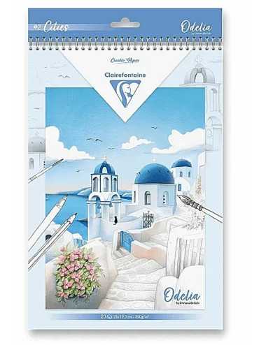 Μπλοκ ζωγραφικής Clairefontaine Odelia Cities A4 20 φύλλα