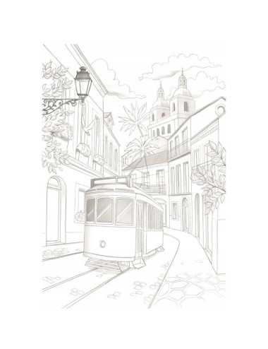 Μπλοκ ζωγραφικής Clairefontaine Odelia Cities A4 20 φύλλα