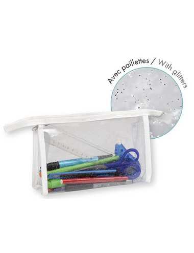 Κασετίνα Ορθογώνια Clairefontaine Clear and Glitter