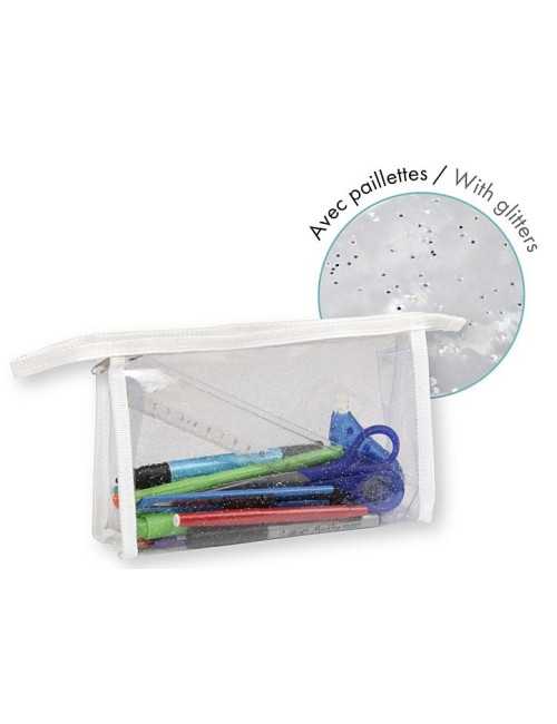 Κασετίνα Ορθογώνια Clairefontaine Clear and Glitter